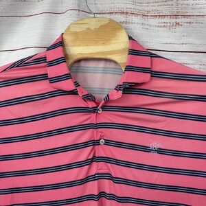 Turtleson Golf Polo Shirt Mens Large Stripe Short Sleeve‎ Performance Athletic